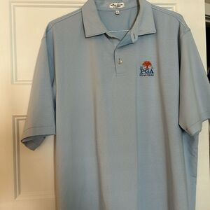 Peter Millar light blue 2021 PGA Ocean Course XXL polo